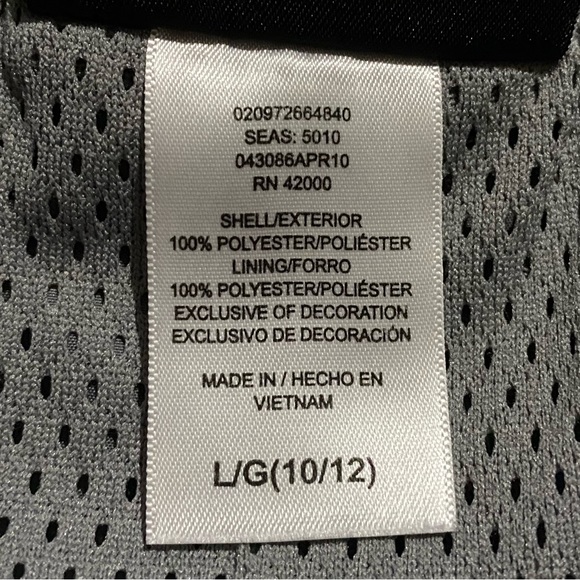 Boy’s Athletec Retro Classic Polyester Track Pants Grey/White Size Large (10/12) - Picture 7 of 9
